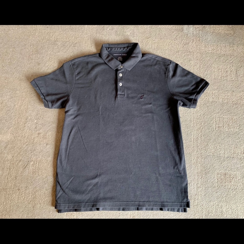 American Eagle Polo Men’s Gray Medium Polo Shirt - Picture 10 of 15